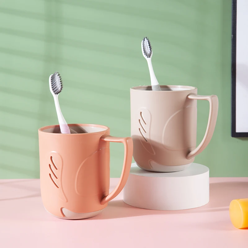 household bathroom tooth brush holder living room plastic cup wash gargle tooth-brushing cup drinking milk gargle cup
