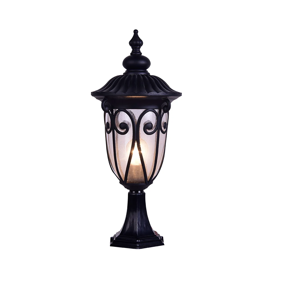
Outdoor High Quality Vintage Cast Aluminium Pillar Lights Lamp Post Decoration Led Garden Light 