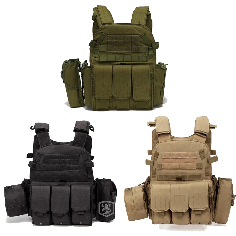 Low Price Protective Outdoor Combat Hunting Mission Vest Wear Resistant Tactical Vest With Molle System
