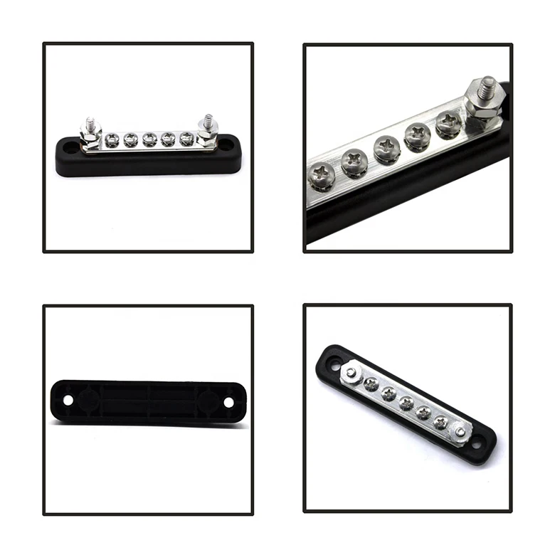 5 Way Bus Bar for Truck Boat RV 48V 100 Amp Busbar Bus Bar Power Distribution
