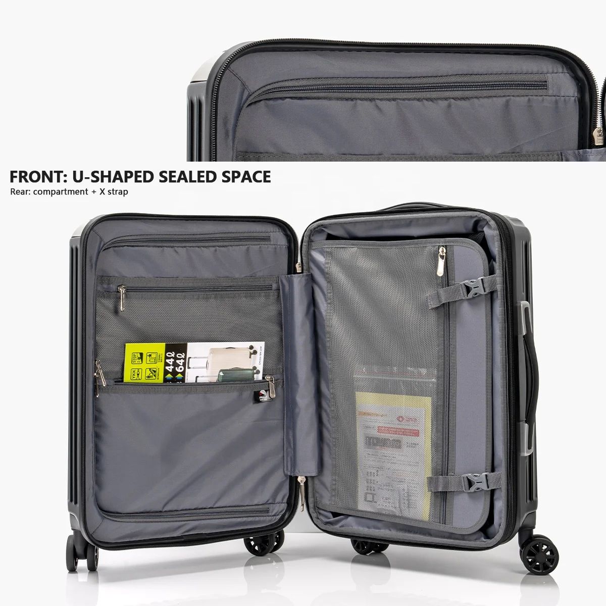 New Design Travel Suitcase with Silent Caster Carry-Ons large capacity luggage