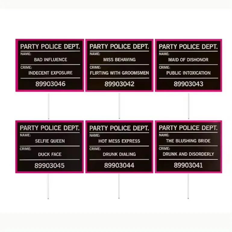 UV printing Photo Booth Props Police Photo Prop