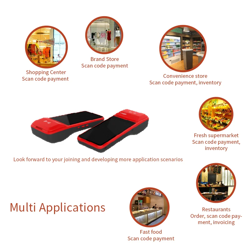 Умный Pos-терминал с Wi-Fi портативный Milestone MHT-M2 Pos для онлайн-платежа