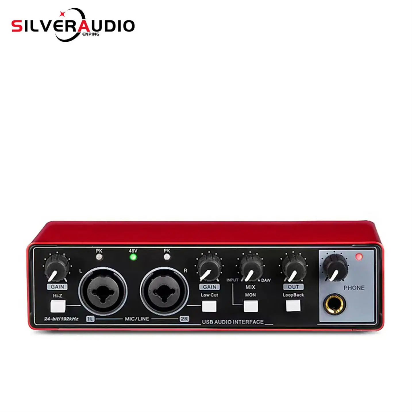 GAX-Md22hot Selling Studio Audio Interface For Recording Mixing Console With Low Price
