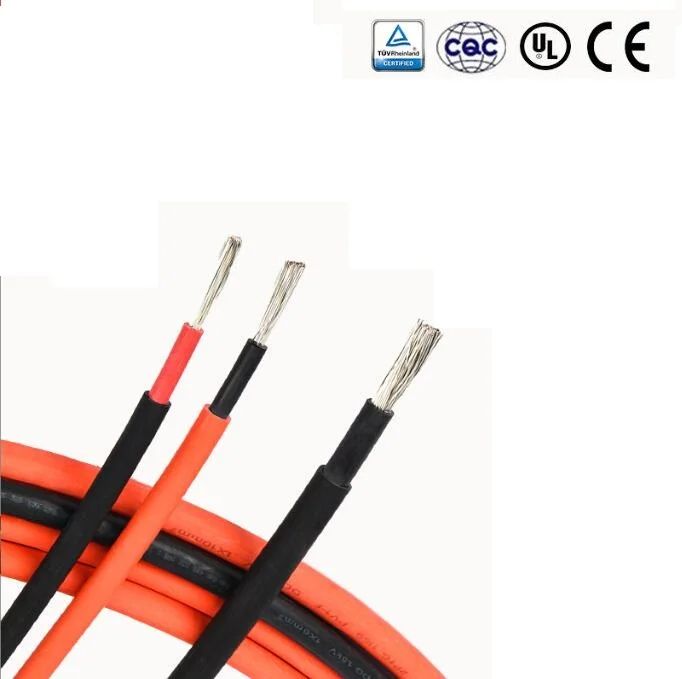 Pv Cable Black Red 4mm2 1000v 1500v Tinned Copper Wire Pv Solar Cable For Solar Power Station Good Quality From China