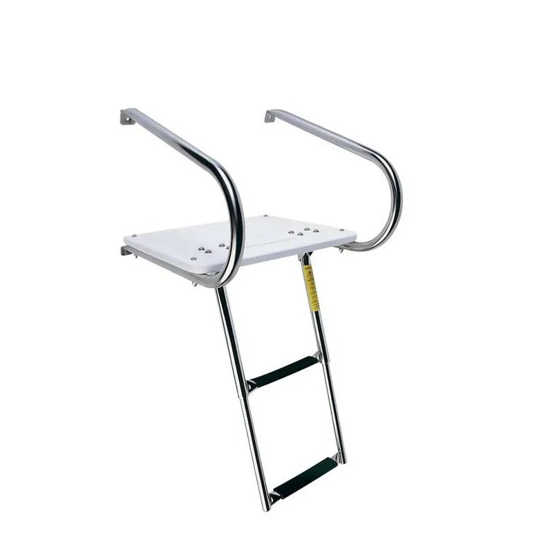 Marine Grape 304 Stainless Steel Folding Telescopic Boat Step Ladder Extension