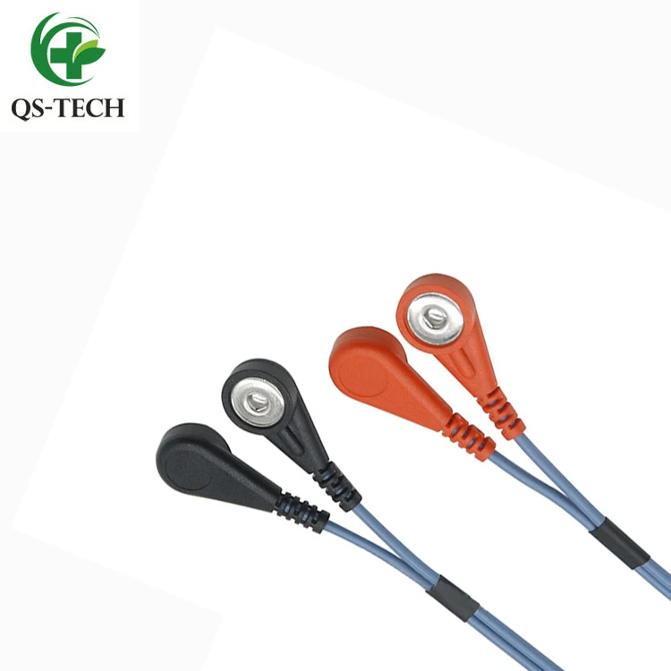 Factory custom high quality and low price electrode snap wire 4.0MM female electrode snap wire Tens ECG/EEG/EMS cable