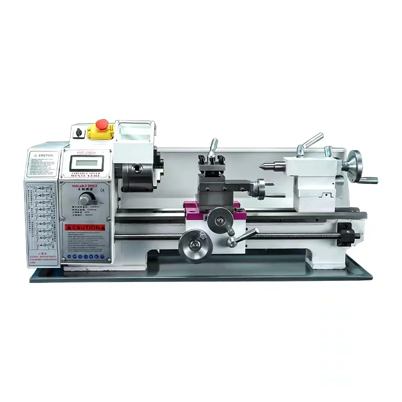 Small mechanical metal processing 38mm bore 850W brushless motor Manual Lathe high quality Mini Lathe Machine