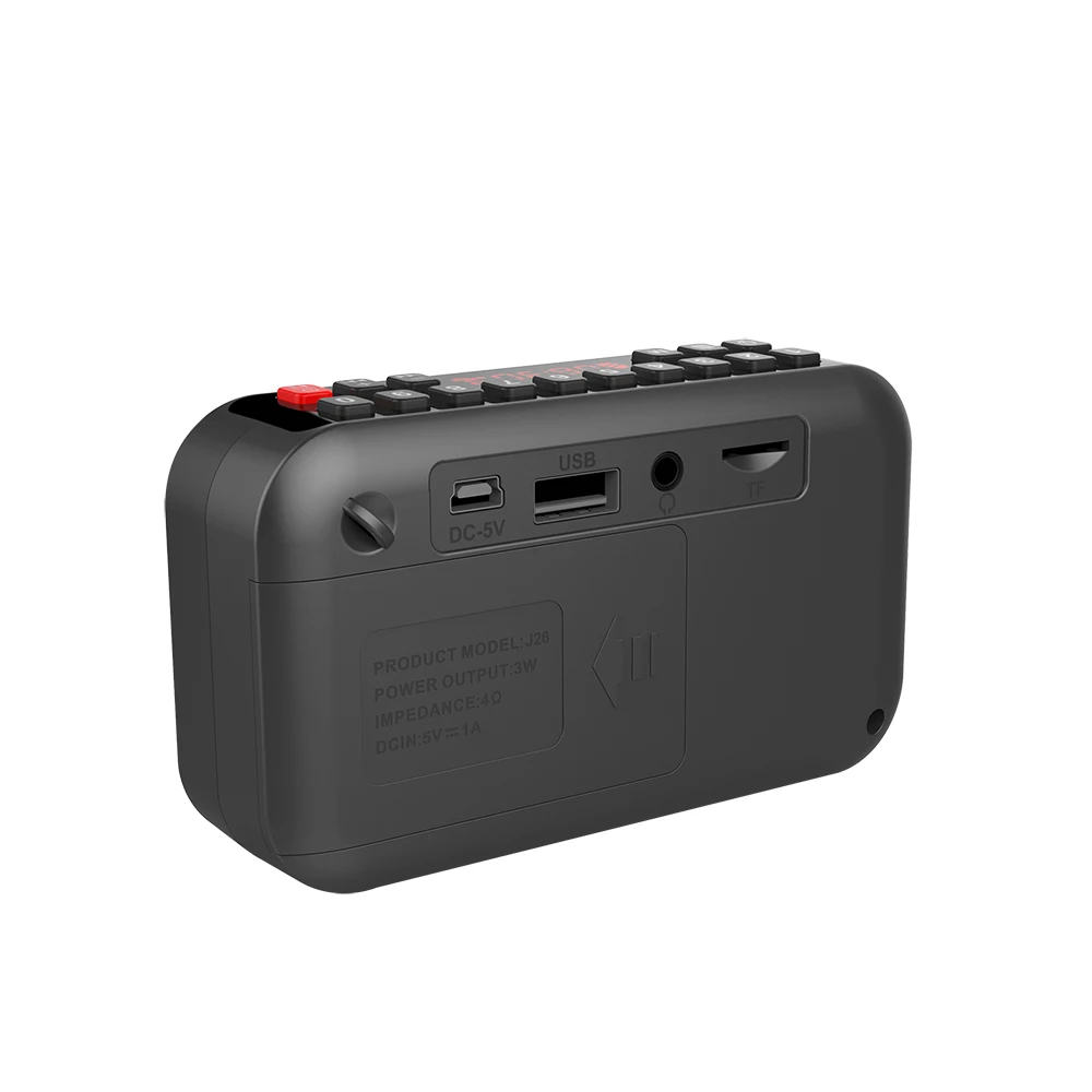 OEM Customization Mini J26 Portable Bluetooth  Loud Wireless Surround Sound Stereo Mini Speaker