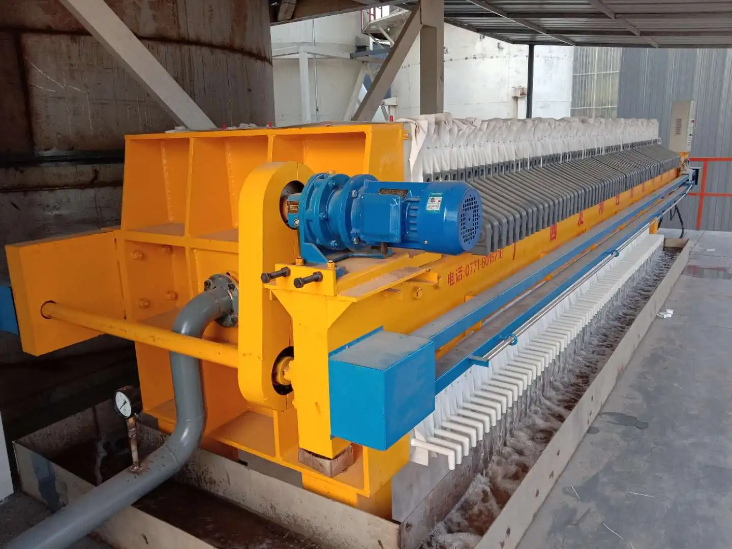 Wastewater Sludge treatment equipment polyester vacuum belt filter press