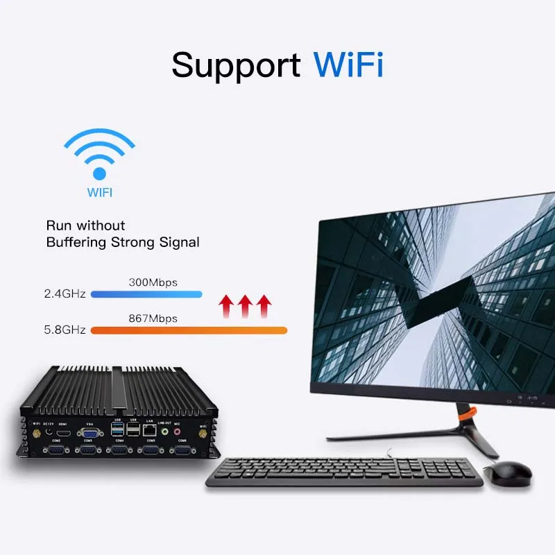 Мини-компьютер hm77 i3 i5 i7 4G 128G windows 10 игровой компьютер все в одном