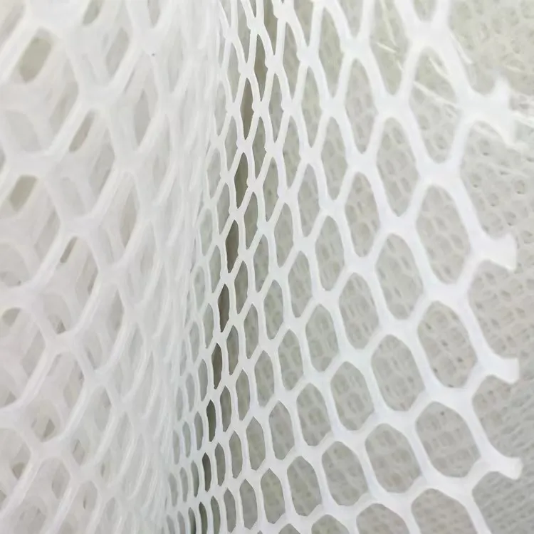 Extruded plastic slat net white hard rigid plastic mesh food grade plastic wire mesh for chicken poultry netting
