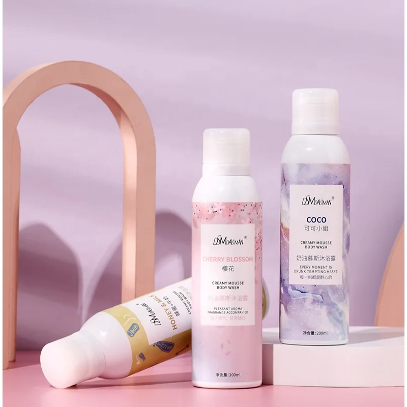 Уход за телом экстракт гамамелиса Цветочная Парфюмерия кремовый МУСС КАКАО цветущая вишня гель для душа для женщин