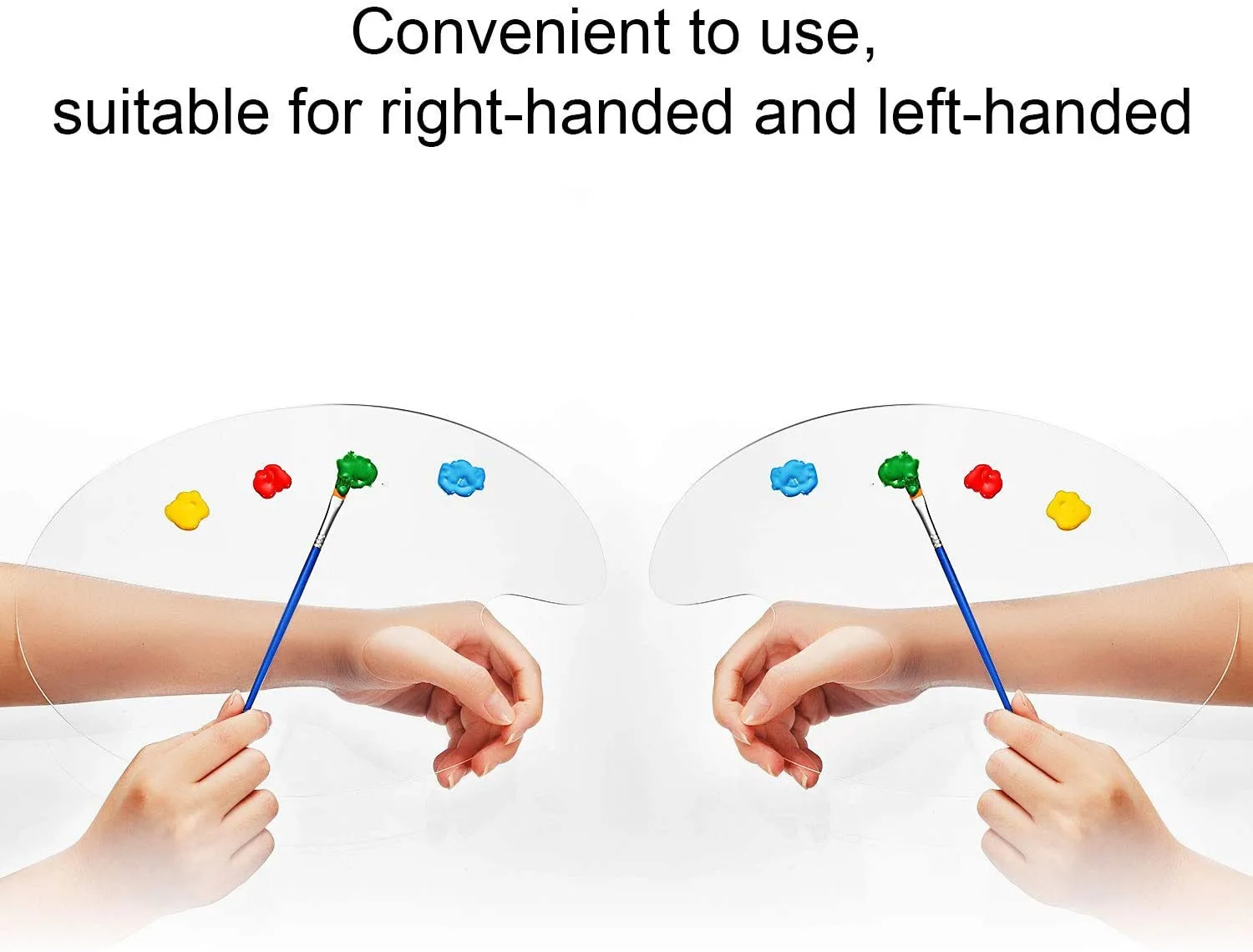 
Oil Painting Palette Oval Palette Watercolor Gouache Acrylic Paint Transparent Palette 