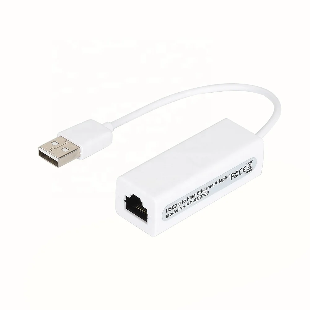 USB Ethernet Cable Converter USB 2.0 To 10/100 Network Lan RJ45 Female Port Wired Adapter