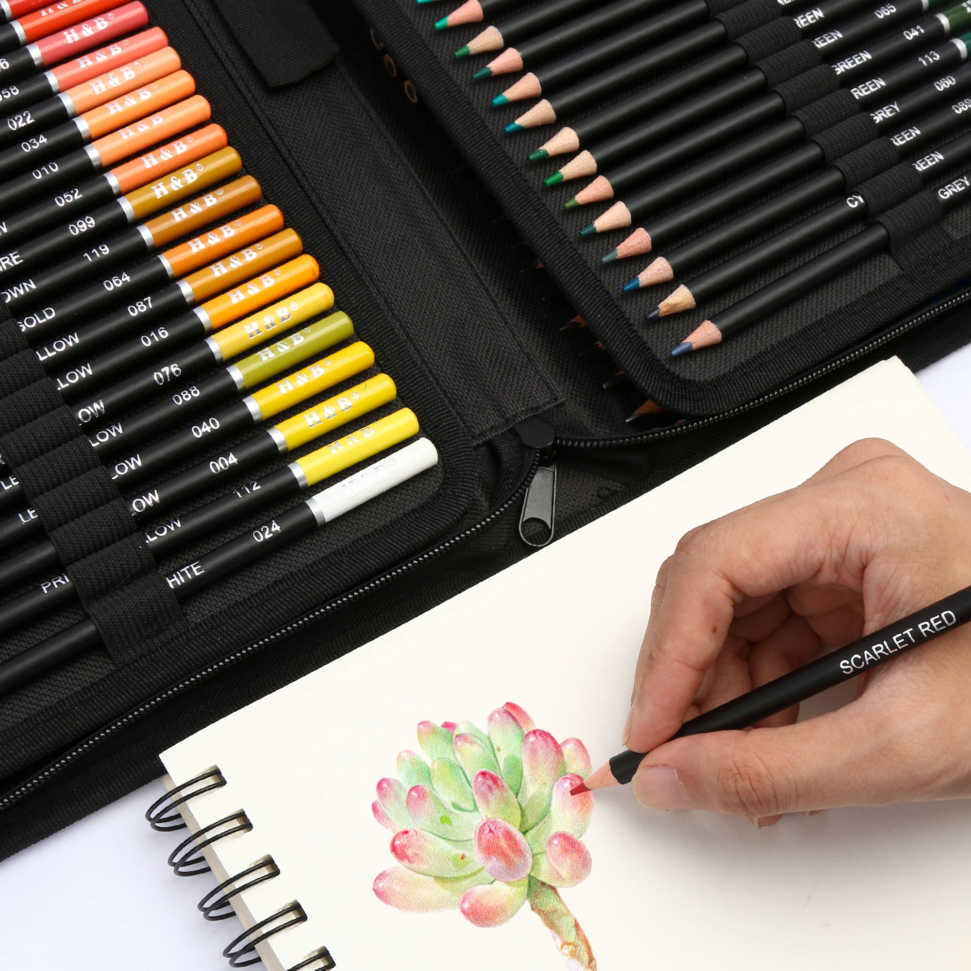 
145pcs Sketch Pencils and Colored Pencils Art Set drawing pencil for artsist 