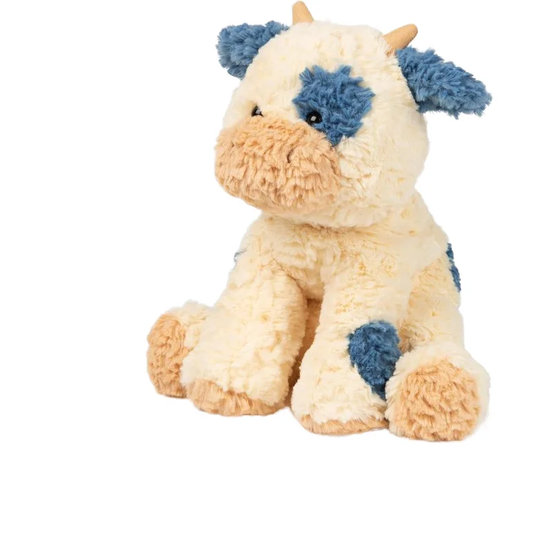 Custom Cow Stuffed Animals Doll Soft Stuffed Cow Cute Cream Blue Cow Plush Toys Manufactured Birthday Gifts for Kids