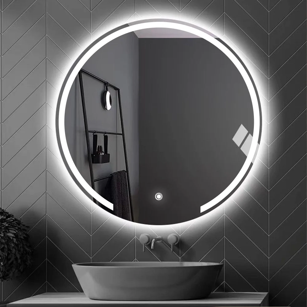 New Arrival Hot Selling Hotel House Decoration Round Wall Mounted Illuminated Smart Round Led Smart Mirror