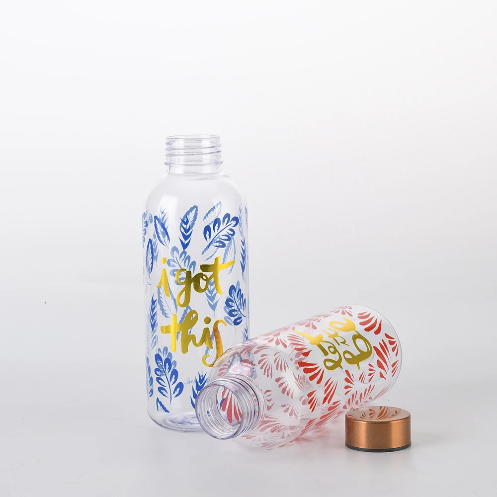 Оптом, пластиковые бутылки для воды 640 мл одностенная пластик без добавления бисфенола А