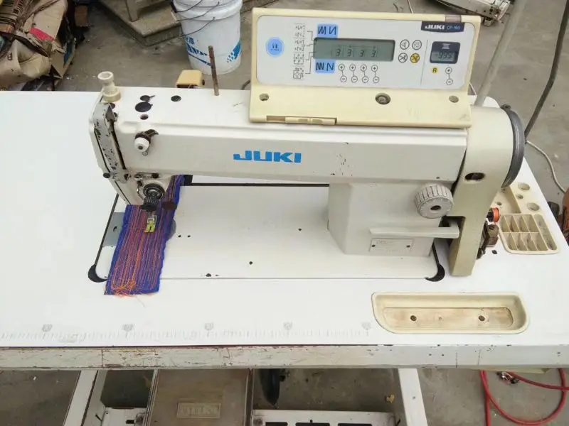 Secondhand Jukis 5550BN 7 Single Needle Lockstitch Sewing Machine With Computer Controlled Industrial Straight Sewing Machine