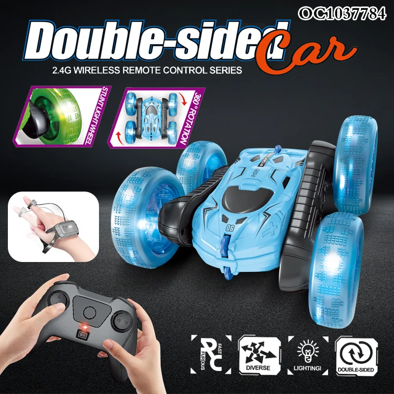 5CH 2.4G Double side remote control auto gesture sensing special rc stunt car toy for adults