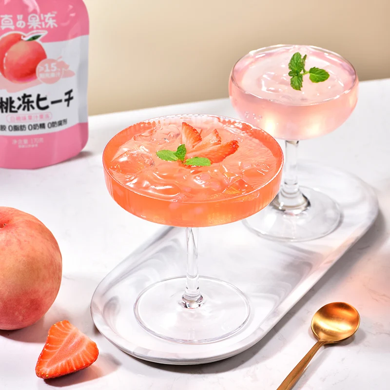 170g Pure fruit pulp  Konjac Jelly Nata de Coco Jelly Fruit Drink