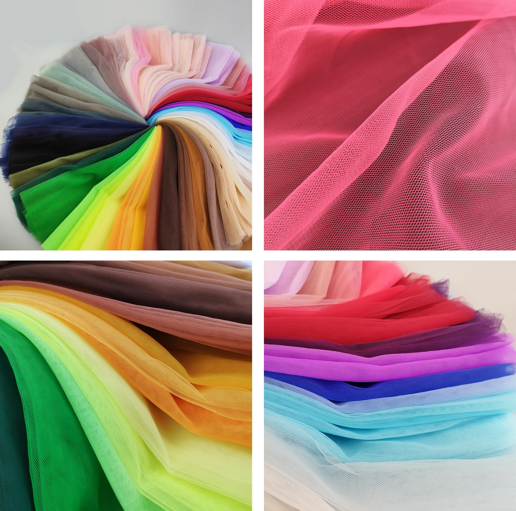 Wholesale Price 100% Nylon Fashion Soft Wedding Dress Illusion Net Decoration Soft Tulle Fabric For Bridal Dress