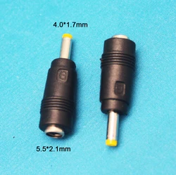 5 В/12 В 5,5*2,1 мм «Мама» к 4,0*1,7 мм «папа» разъем питания постоянного тока, переходник для ПК, ноутбука, камеры, адаптера и т. д.