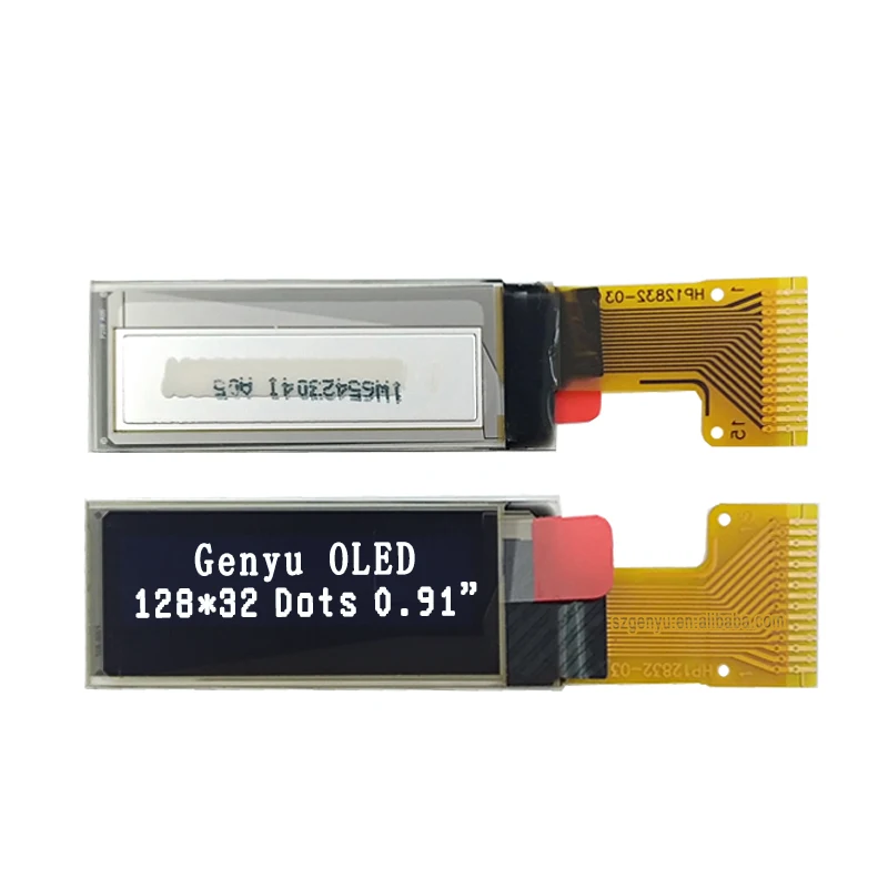 
15 pin soldering SPI interface white words oled Graphic lcd screen 0.91 inch oled display with SSD1306 