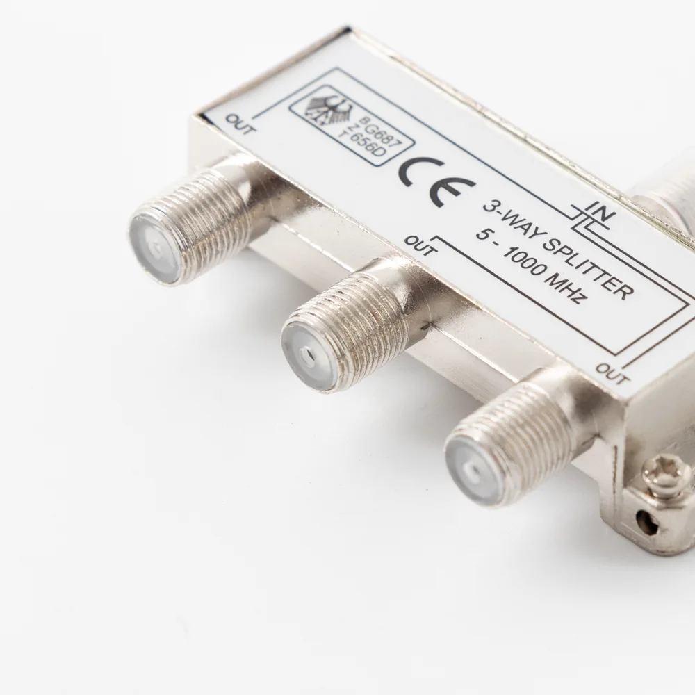 ТВ разветвитель ТВ разъем F коаксиальный мужской разъем для кабельной ТВ антенны разъем высокого качества никелирование