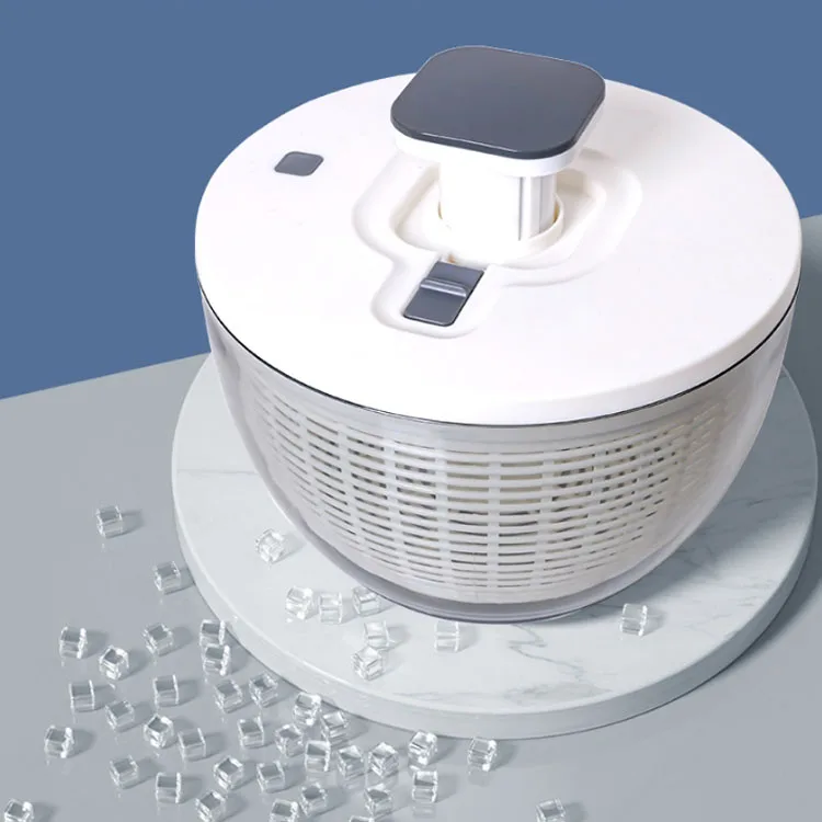 New Kitchen Utensils 6L Large Volume Manual Salad Spinner Plastic Crisper Strainer Vegetable Lettuce Washer And Dryer