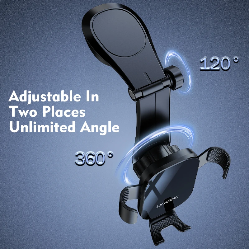 LICHEERS 2022 Upgraded Gravity Car Phone Holder Mount for Dashboard Air Vent Windshield For iPhone 13 12