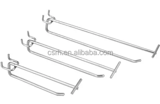 RH-P-D04 Pegboard крюк двойной провод металлический