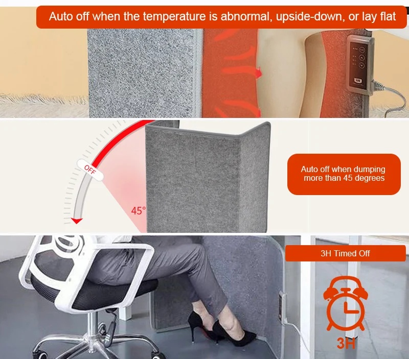 Folding Panel Electric Ac Foot Warmer Health Care Heaters Far Infrared Panel Heater