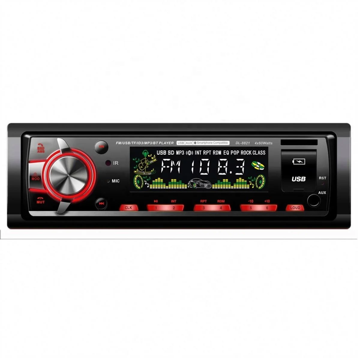 Single Din Mp3 Player Bt/aux/usb/fm Jsd-520 Universal Single Din Car Stereo Dc12v