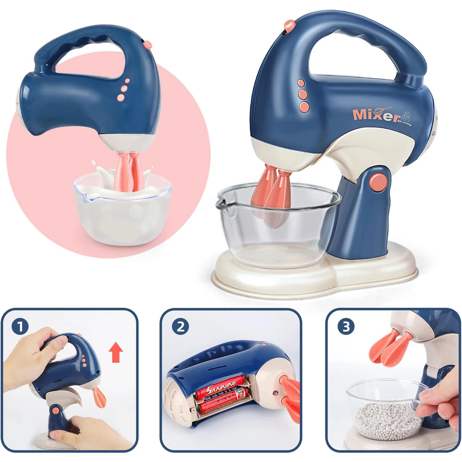 Mixer Blender Toaster Oven Juice Coffee Maker Machine Pretend Play Preschool Electric Mini Kitchen Food Home Appliances Toys