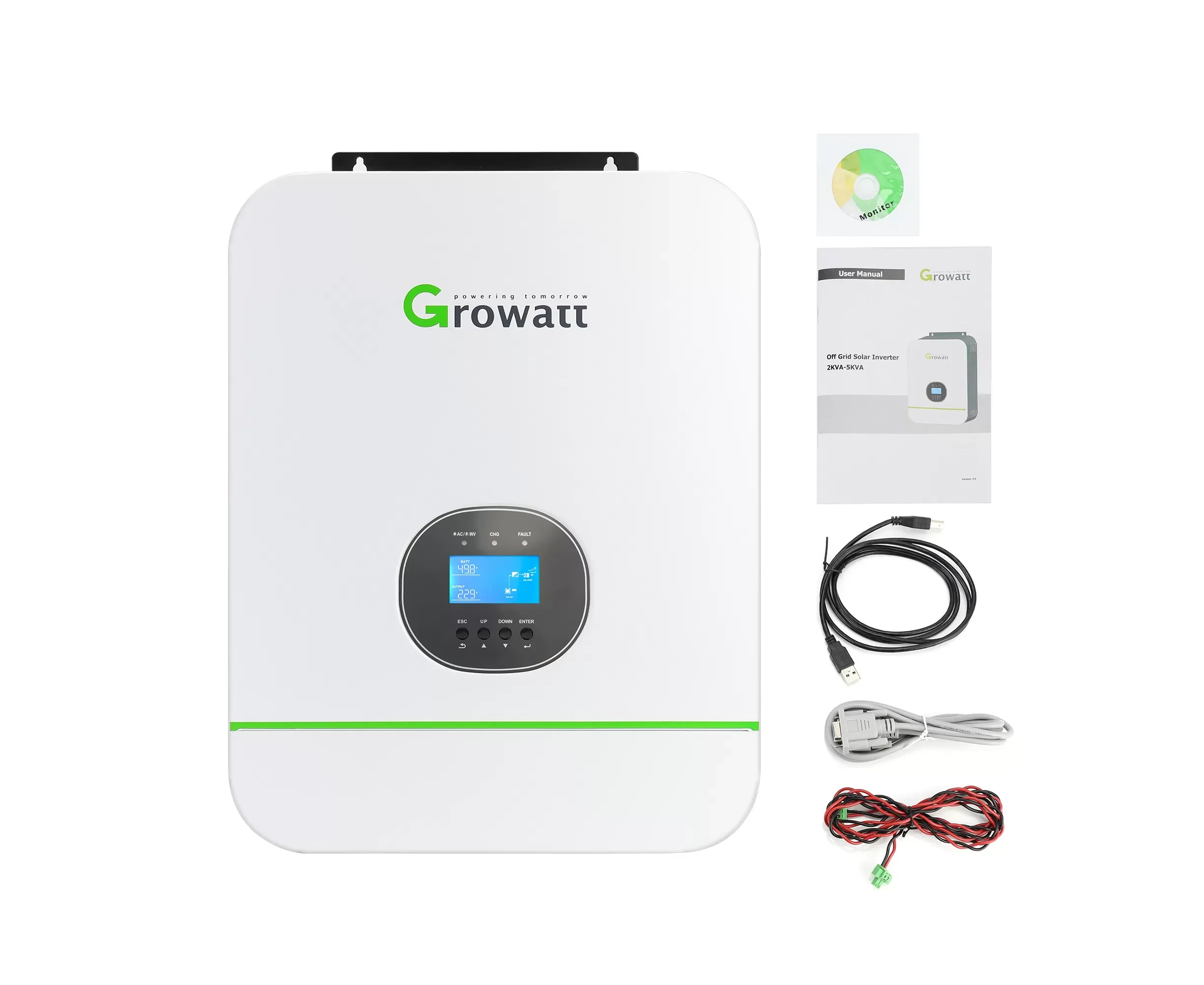 Инвертирующий усилитель мощности Growatt 5 кВт 48 В солнечный инвертор с Wi-Fi SPF 5000TL