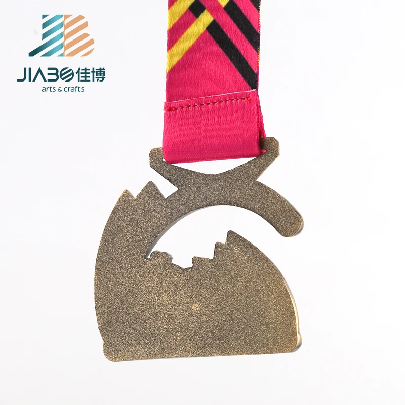 Jiabo, производитель Танзании, металлический недорогой спортивный медальон с 3d логотипом на заказ, спортивный медальон, марафон
