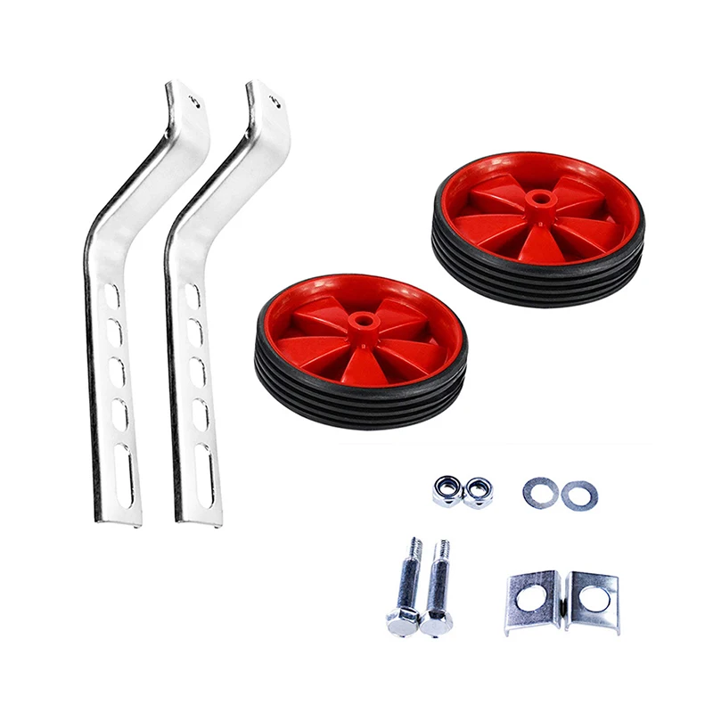 Детское прочное многоцветное вспомогательное тренировочное колесо для велосипеда, прочное регулируемое детское тренировочное колесо для велосипеда