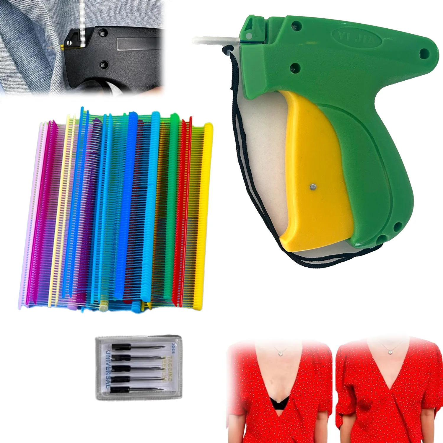 Portable Quick Clothing Fixer With Buckles Micro Stitch Tag Gun for Clothes Fixer Too
