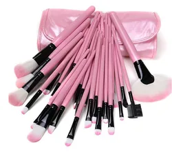 makeup brush set 32 piece Professional Cosmetic Kit + Pouch Bag Case Pincel black pink Private Label Makeup Brush Set