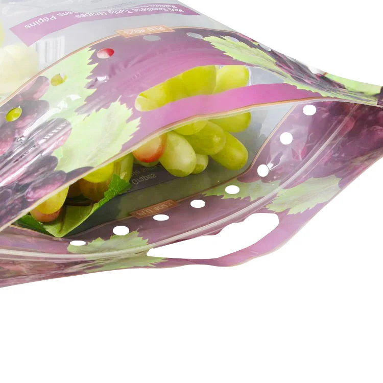 Grapes Plastic Packaging Bags Fruit Plastic Bags for Supermarket