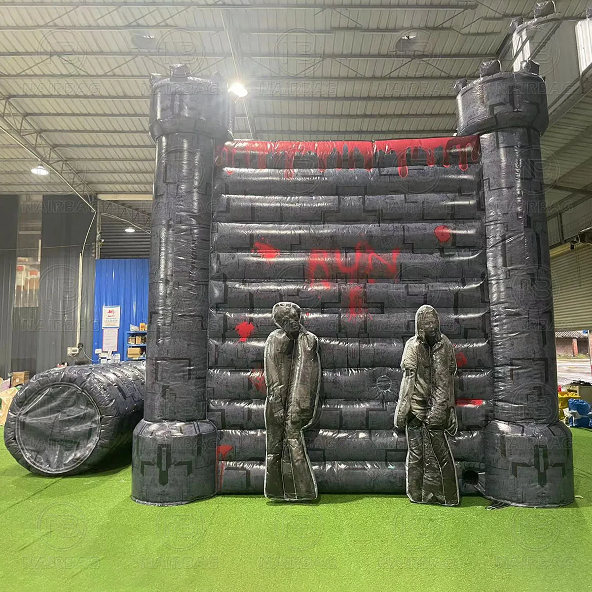 Mobile Inflatable Escape Rooms Outdoor Entertainment Events Portable Inflatable Haunted House With Tunnel