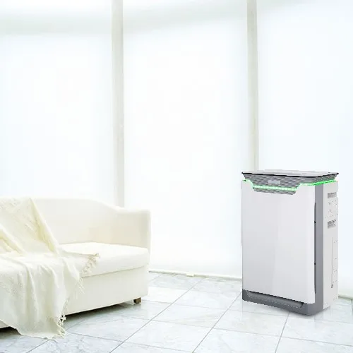 Portable Smart HEPA Air Purifier Humidifier UV Lamp Generator Ozone Electric Home Air Purifier Household Manual Humidity