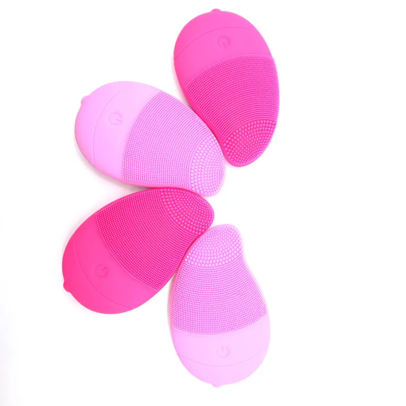 Top quality ultrasonic electric vibrator silicon acne remover deep face skin scrubber cleaner machine