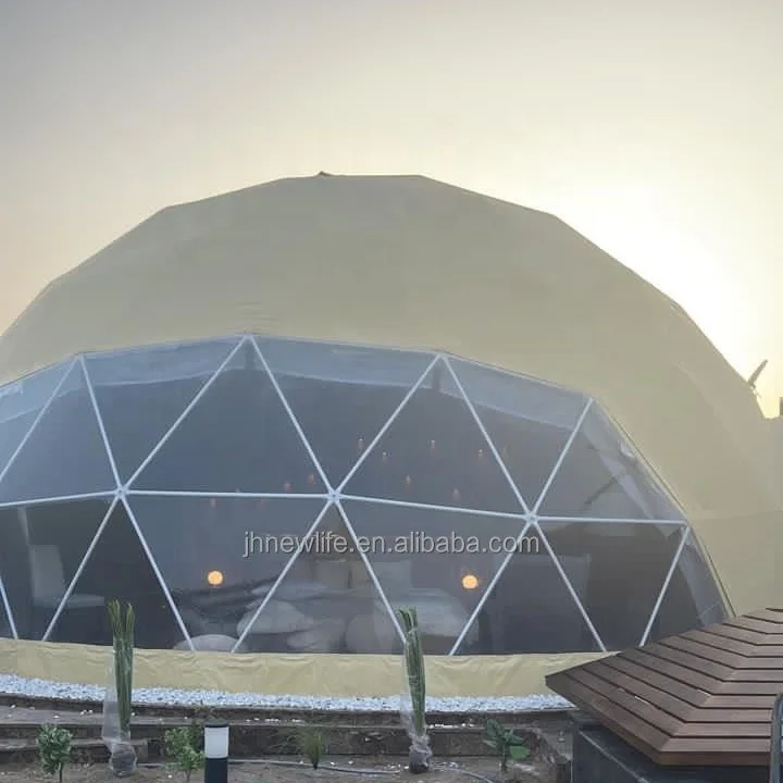 6M 7M 8M 10M 950g pvc  Family using dome tent house luxury igloo geodesic dome tent