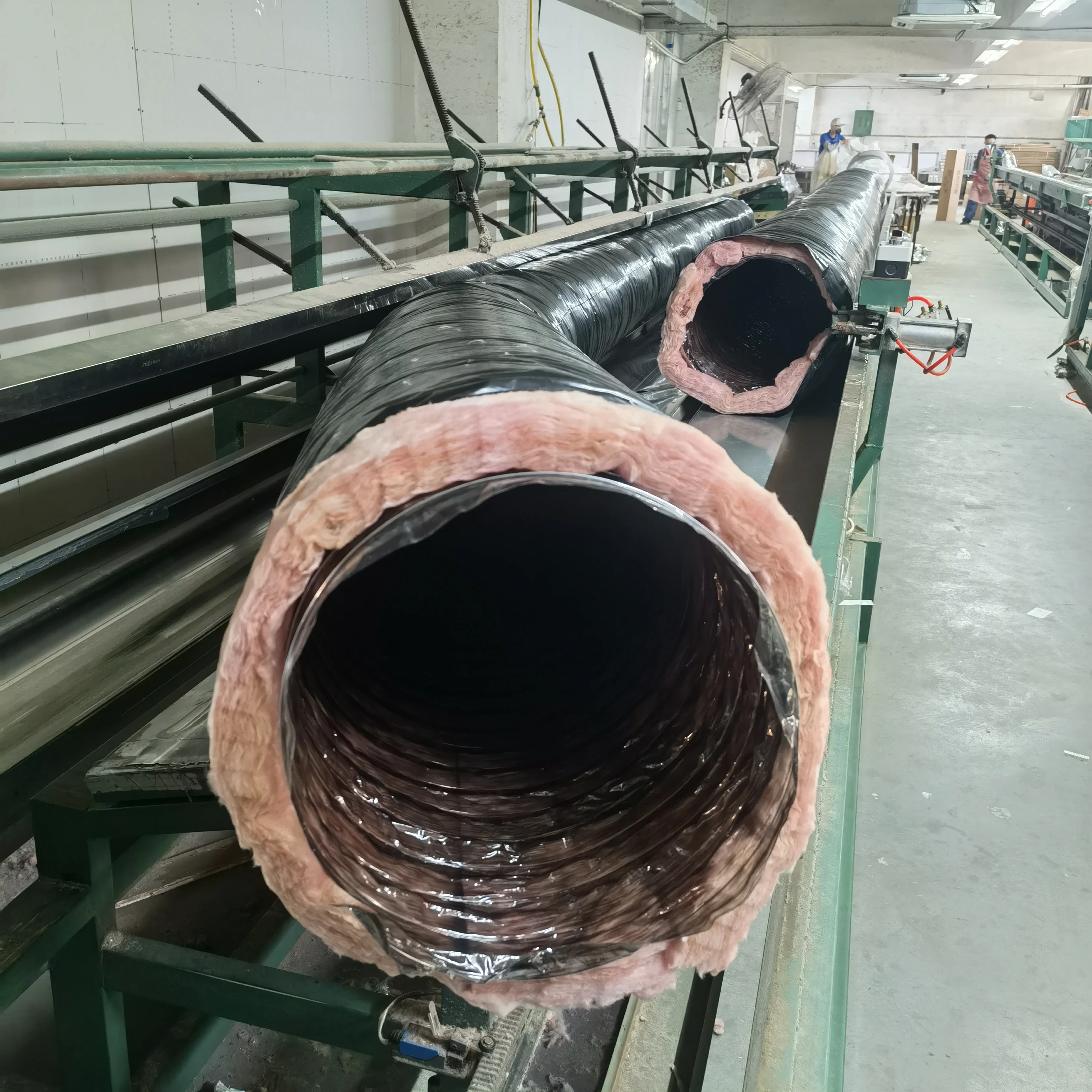 Good Quality Flexible Duct Manufacturer Black Color 8 Inch Flexible Air Duct hvac insulation ducts