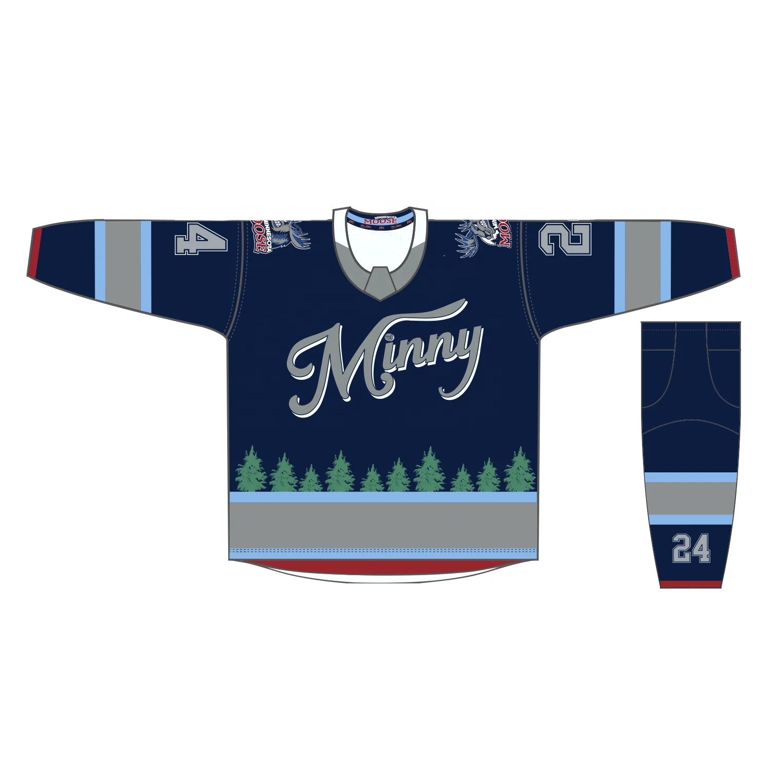 2022 New Style Sublimation Hockey Jersey Hot Sale Youth Team Custom Ice Hockey Jersey Made in China