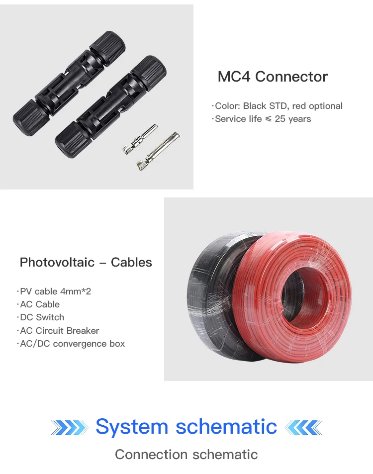 Roof Installation 50kw Solar Power System Growatt Inverters PV Solar Panel System 100kw 200kw 300kw 500kw On Grid