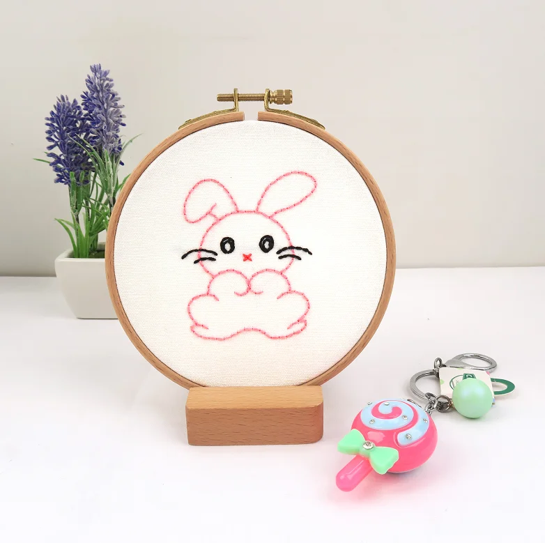 
European style Flower Diy Embroidery Ribbon Set Beginner With Embroidery Shed Sewing Kit Cross stitch Crafts Hand stitched Decor 